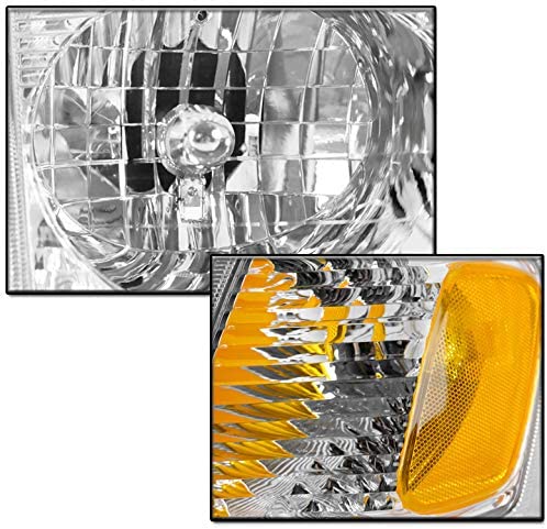 2001-2005 Ford Explorer Par Focos Fondo Cromado (Chofer & Pasajero) - PAL Auto Parts