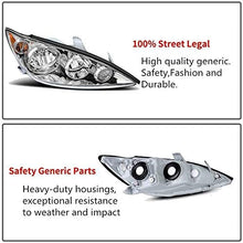 Cargar imagen en el visor de la galería, 2005-2006 Toyota Camry Par Focos Fondo Cromado (Chofer & Pasajero) - PAL Auto Parts