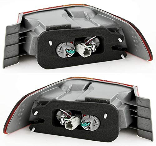 1997-1999 Toyota Camry Par Focos Traseros Fondo Cromado (Chofer & Pasajero) - PAL Auto Parts