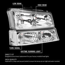 Cargar imagen en el visor de la galería, 2003-2006 Chevrolet Silverado Par Focos Fondo Cromado (Chofer & Pasajero) - PAL Auto Parts