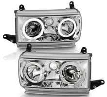 Cargar imagen en el visor de la galería, 1991-1994 Toyota Land Cruisier FJ82 Par Focos Fondo Cromado (Chofer & Pasajero) - PAL Auto Parts
