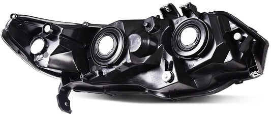 2006-2011 Honda Civic Par Focos Fondo Negro (Chofer & Pasajero) - PAL Auto Parts