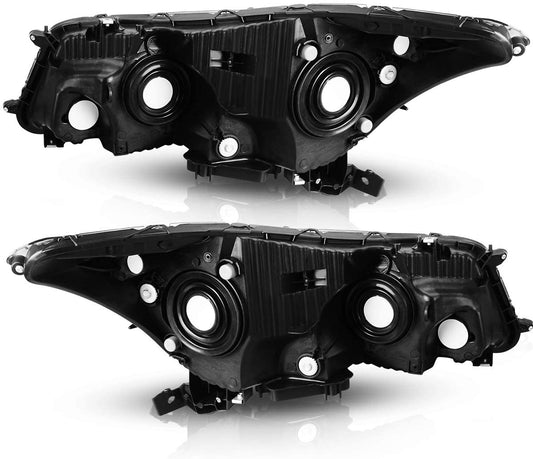 2008-2012 Honda Accord Par Focos Fondo Negro (Chofer & Pasajero) - PAL Auto Parts