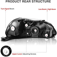 Cargar imagen en el visor de la galería, 1996-1998 Honda Civic Par Focos Fondo Cromado (Chofer & Pasajero) - PAL Auto Parts