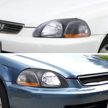 Cargar imagen en el visor de la galería, 1996-1998 Honda Civic Par Focos Fondo Negro (Chofer & Pasajero) - PAL Auto Parts