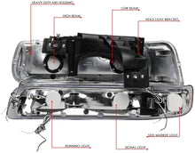 Cargar imagen en el visor de la galería, 1999-2002 Chevrolet Silverado Par Focos LED Fondo Cromado (Chofer & Pasajero) - PAL Auto Parts
