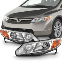 Cargar imagen en el visor de la galería, 2006-2011 Honda Civic Par Focos Fondo Cromado (Chofer & Pasajero) - PAL Auto Parts