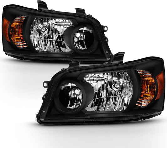 2004-2006 Toyota HighLander Par Focos Fondo Negro (Chofer & Pasajero)