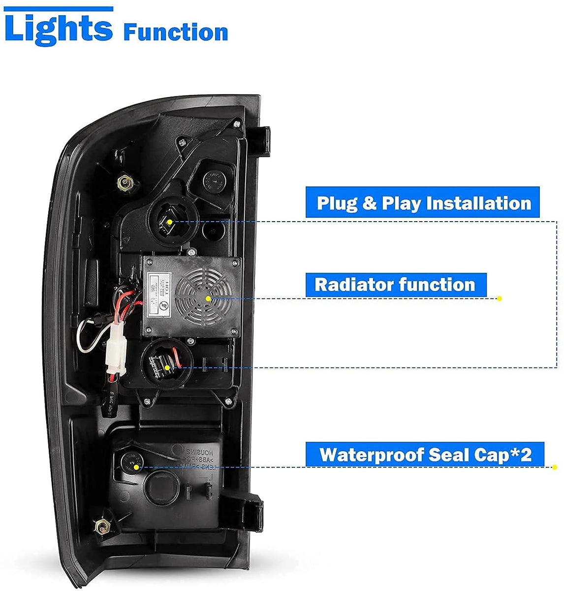 thumbnail image 2 of Left & Right Black Fog Light Cover Set For 2016-2021 Toyota Tacoma - TO1039186 TO1038186 2 of 3