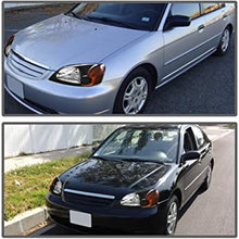 Cargar imagen en el visor de la galería, 2001-2003 Honda Civic Par Focos Fondo Negro (Chofer & Pasajero) - PAL Auto Parts