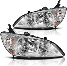 Cargar imagen en el visor de la galería, 2004-2005 Honda Civic Par Focos Fondo Cromado (Chofer & Pasajero) - PAL Auto Parts