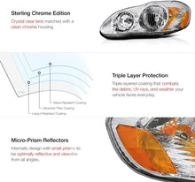 Cargar imagen en el visor de la galería, 2003-2008 Toyota Corolla Focos Fondo Cromado (Chofer & Pasajero) - PAL Auto Parts