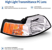 Cargar imagen en el visor de la galería, 2002-2004 Ford Mustang Par Focos Fondo Cromado (Chofer & Pasajero) - PAL Auto Parts