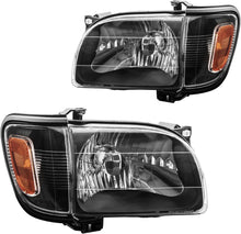 Cargar imagen en el visor de la galería, 2001-2004 Toyota Tacoma Par Focos Fondo Negro (Chofer & Pasajero)