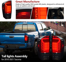 Cargar imagen en el visor de la galería, 2016-2021 Toyota Tacoma Sport Par Focos Traseros Fondo Negro LED (Chofer & Pasajero) - PAL Auto Parts