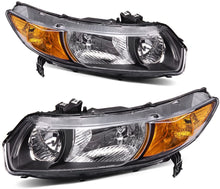 Cargar imagen en el visor de la galería, 2006-2011 Honda Civic Par Focos Fondo Negro (Chofer & Pasajero) - PAL Auto Parts