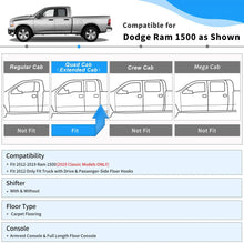 Cargar imagen en el visor de la galería, 2012-2018 Dodge Ram 1500 Alfombra Color Negro All Weather ( Asientos Delanteros y traseros) - PAL Auto Parts
