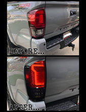 Cargar imagen en el visor de la galería, 2016-2021 Toyota Tacoma Sport Par Focos Traseros Fondo Negro LED (Chofer & Pasajero) - PAL Auto Parts