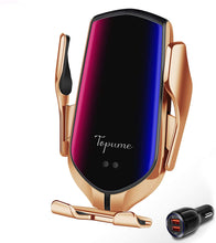 Cargar imagen en el visor de la galería, Cargador inalámbrico para coche: sensor táctil, retráctil automático, carga rápida, compatible: iPhone, Samsung, Otros. - PAL Auto Parts