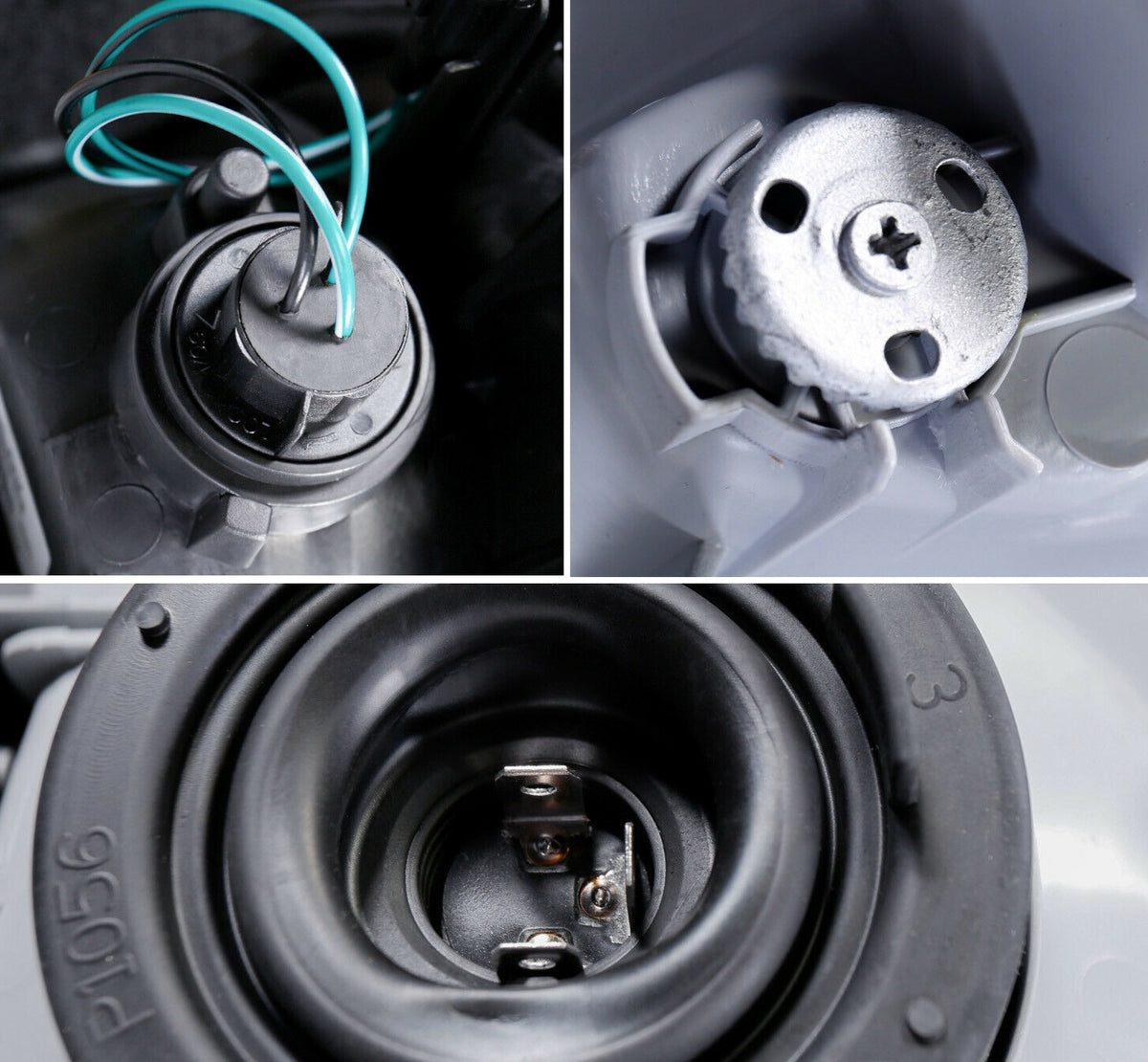 1999-2004 Nissan PathFinder Par Focos Fondo Negro (Chofer & Pasajero) - PAL Auto Parts