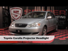 Cargar y reproducir el video en el visor de la galería, 2003-2008 Toyota Corolla Par Focos Fondo Negro (Chofer & Pasajero)