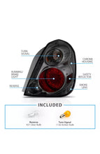 Cargar imagen en el visor de la galería, 2002-2004 NISSAN ALTIMA PAR FOCOS TRASEROS FONDO CROMADO ( CHOFER & PASAJERO) - PAL Auto Parts