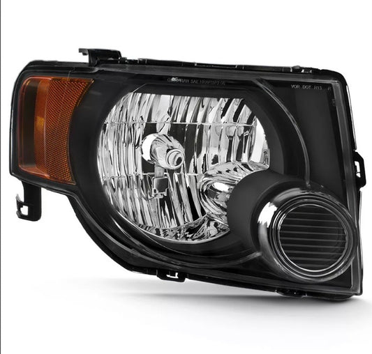 2008-2012 Ford Escape Par Focos Fondo Negro (Chofer & Pasajero) - PAL Auto Parts