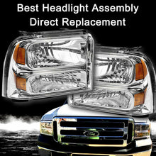Cargar imagen en el visor de la galería, 2005-2007 Ford F250/F550 Par Focos Fondo Cromado (Chofer & Pasajero) - PAL Auto Parts