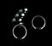 Cargar imagen en el visor de la galería, 2006-2008 Toyota Yaris HatchBack LED HALO Projector Par Focos Fondo Negro (Chofer & Pasajero) - PAL Auto Parts