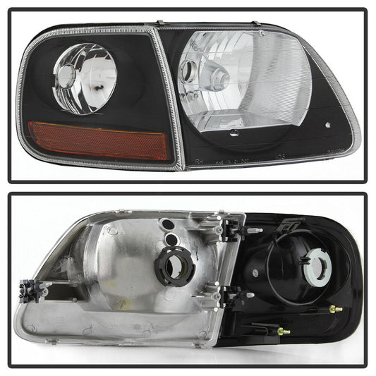 1997-2003 Ford F-150 Expedition Par Focos Fondo Negro (Chofer & Pasajero) - PAL Auto Parts