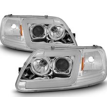 Cargar imagen en el visor de la galería, 1997-2003 Ford F-150 Expedition Par Focos LED DRL TUBE Fondo Cromado (Chofer & Pasajero) - PAL Auto Parts