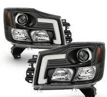 Cargar imagen en el visor de la galería, 2004-2015 NISSAN TITAN/ 2004-2007 NISSAN ARMADA PAR FOCOS LED TUBE PROJECTOR FONDO NEGRO (CHOFER & PASAJERO) - PAL Auto Parts