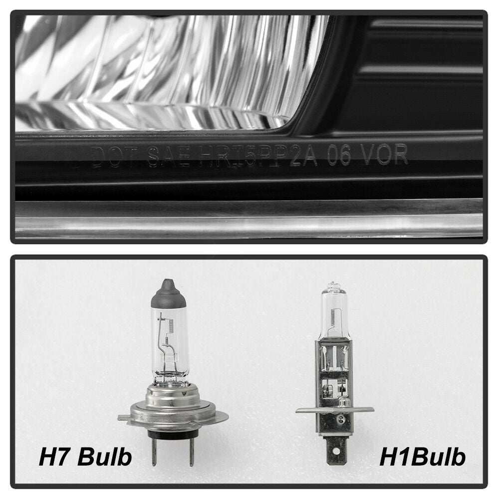 2006-2008 DODGE RAM 1500 2500 3500 PAR FOCOS FONDO NEGRO LED TUBE HALO PROJECTOR (CHOFER & PASAJERO) - PAL Auto Parts