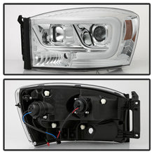 Cargar imagen en el visor de la galería, 2006-2008 DODGE RAM 1500 2500 3500 PAR FOCOS FONDO CROMADO LED TUBE HALO PROJECTOR (CHOFER & PASAJERO) - PAL Auto Parts