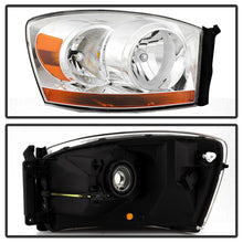 Cargar imagen en el visor de la galería, 2006-2008 DODGE RAM 1500 2500 3500 PAR FOCOS FONDO CROMADO/ BEZEL CROMADO (CHOFER & PASAJERO) - PAL Auto Parts