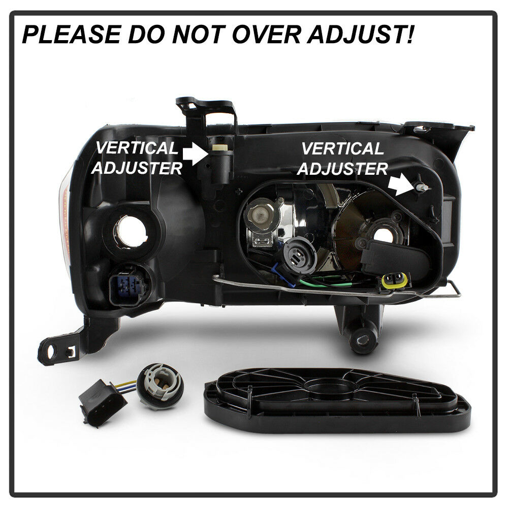 2005-2007 Ford Escape Par Focos Fondo Negro (Chofer & Pasajero) - PAL Auto Parts