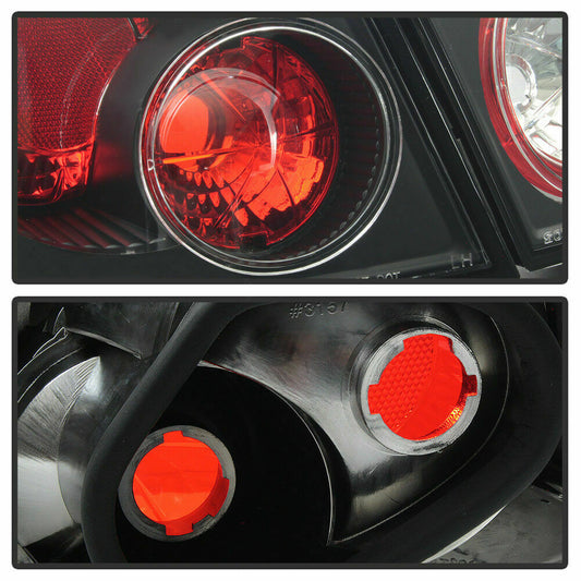 2003-2008 TOYOTA COROLLA PAR FOCOS TRASEROS FONDO NEGRO (CHOFER & PASAJERO) - PAL Auto Parts