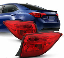 Cargar imagen en el visor de la galería, 2017-2018 Toyota Corolla SE/ XLE/ XSE Sedan Par Focos Traseros Fondo Cromado (Chofer & Pasajero) - PAL Auto Parts