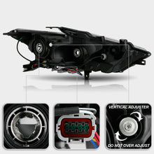 Cargar imagen en el visor de la galería, 2016-2018 Nissan Maxima S|SL|SV Par Focos Delanteros Negro LED DRL ( Chofer & Pasajero) - PAL Auto Parts