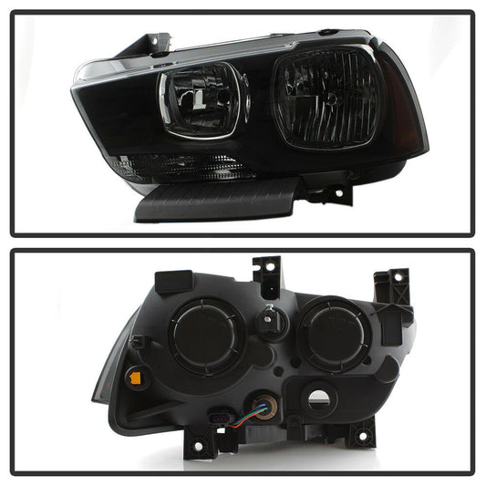 2011-2014 Dodge Charger Par Focos Fondo Humo ( Chofer & Pasajero) - PAL Auto Parts