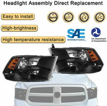 Cargar imagen en el visor de la galería, 2009-2018 Dodge RAM Par Focos Fondo Negro (Chofer & Pasajero) - PAL Auto Parts