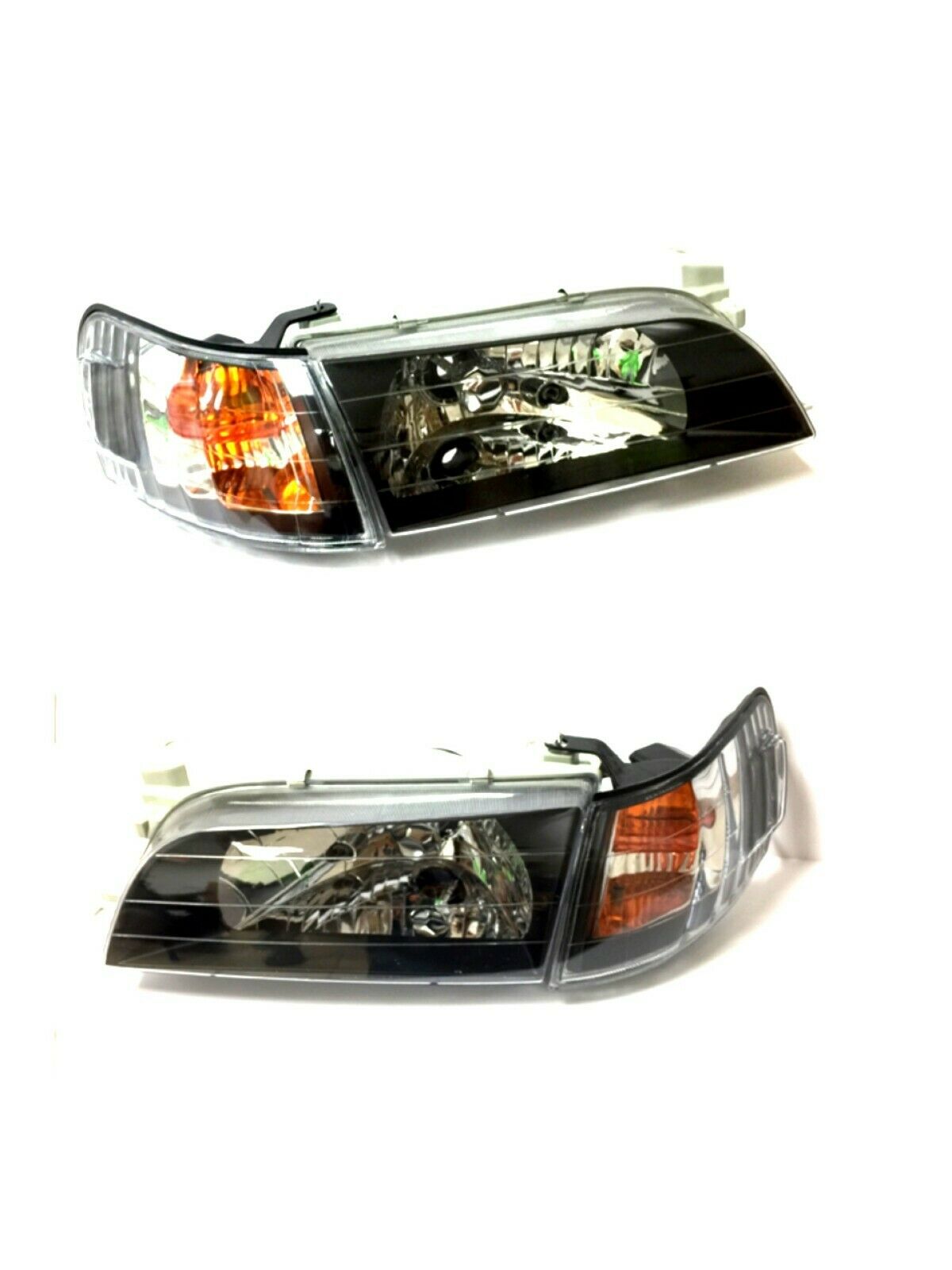 1993-1997 Toyota Corolla JDM Par Focos Fondo Negro (Chofer & Pasajero) - PAL Auto Parts
