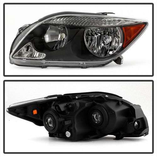 2005-2007 Scion TC Par Focos Fondo Negro (Chofer & Pasajero) - PAL Auto Parts