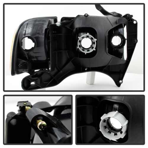 1999-2001 DODGE RAM 1500 SPORT MODEL PAR FOCOS FONDO NEGRO (CHOFER & PASAJERO) - PAL Auto Parts