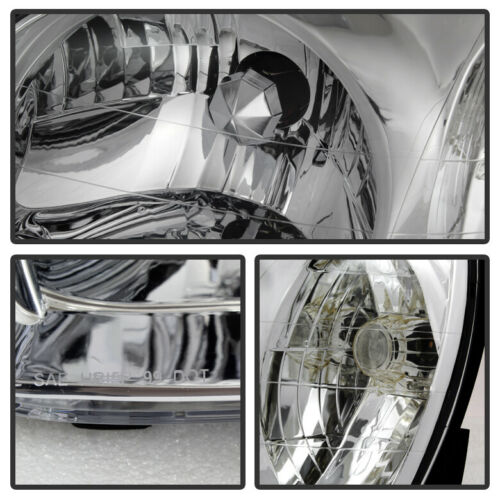 2003-2006 Hyundai Santa Fe Par Focos Fondo Cromado (Chofer & Pasajero) - PAL Auto Parts
