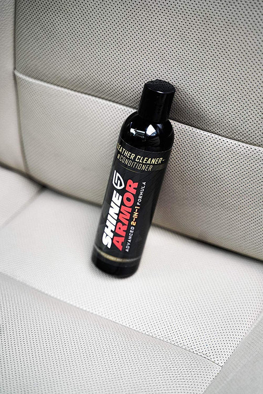 Shine Armor Protector de cuero limpiador y acondicionador para sofás, interior del coche, ropa, muebles, interiores de automóviles, zapatos, bolsos, bolsos, bolsos, sofás, asientos de coche, volante. - PAL Auto Parts