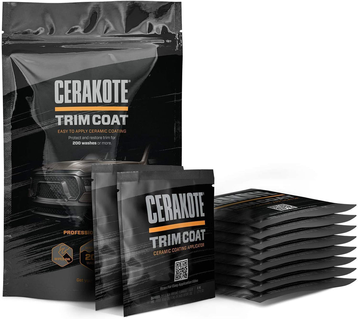 CERAKOTE Kit de revestimiento de cerámica – Restaurador rápido de plástico – Restauración garantizada para durar más de 200 lavados - PAL Auto Parts