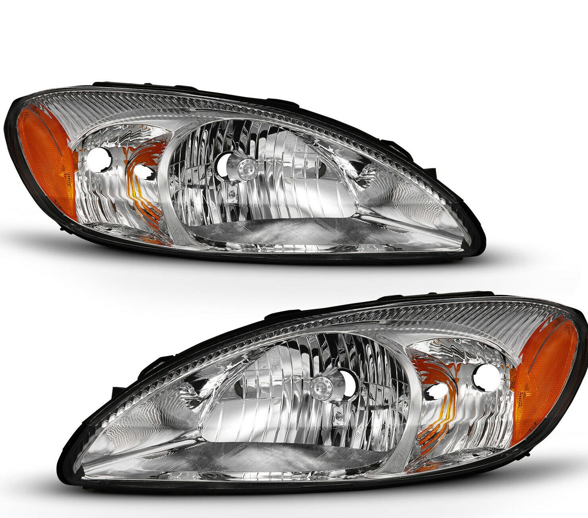 2000-2007 Ford Taurus Par Focos Fondo Cromado (Chofer & Pasajero) - PAL Auto Parts