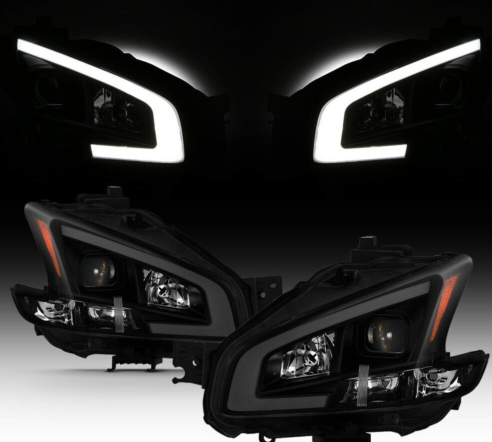 2009-2014 Nissan Maxima Par Focos Delanteros Fondo HUMO LED TUBE ( Chofer & Pasajero) - PAL Auto Parts