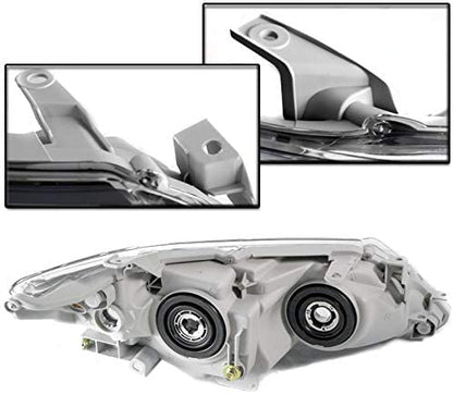 2012-2014 Toyota Camry Par Focos Fondo Negro (Chofer & Pasajero) - PAL Auto Parts